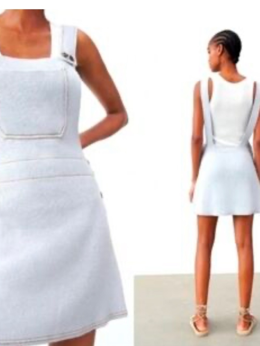 Zara Knit overall dress.